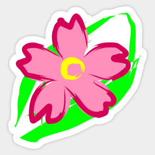 Abstract Cherry Blossom Sticker